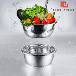 Bộ rổ inox 