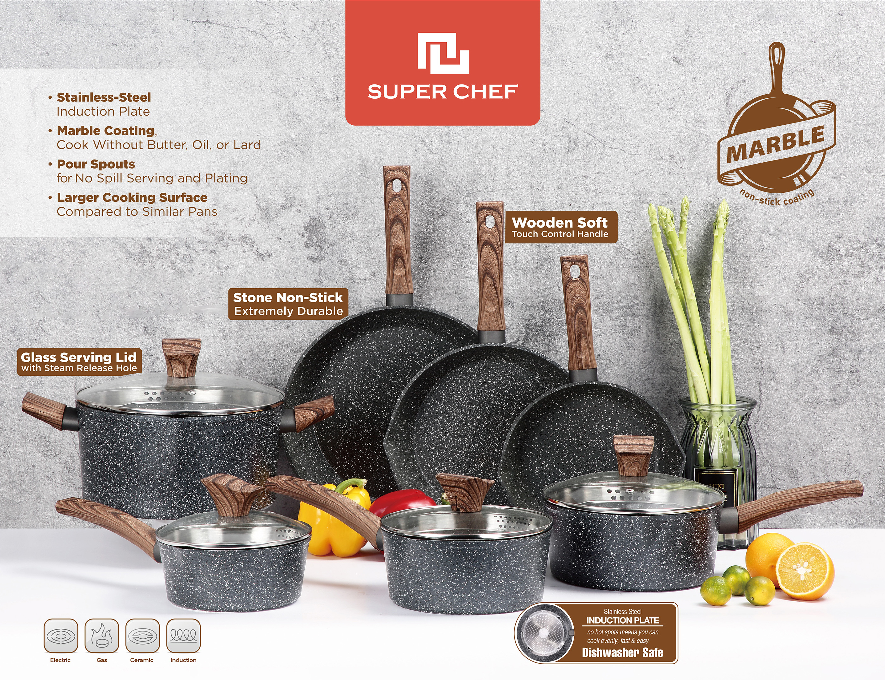 Nồi chảo vân đá